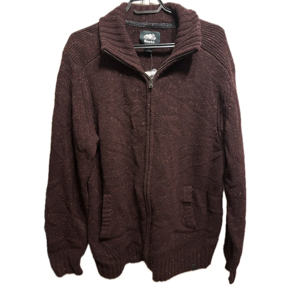 Roots luxe wool zip sweater
